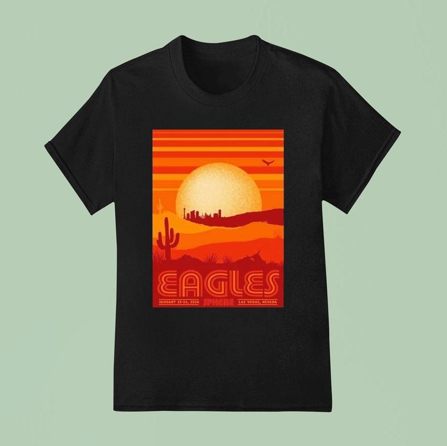 Eagles Live At Sphere Las Vegas On January 23-24 2026 Gig Shirt Eagles Live At Sphere Las Vegas On January 23-24 2026 Gig Shirt