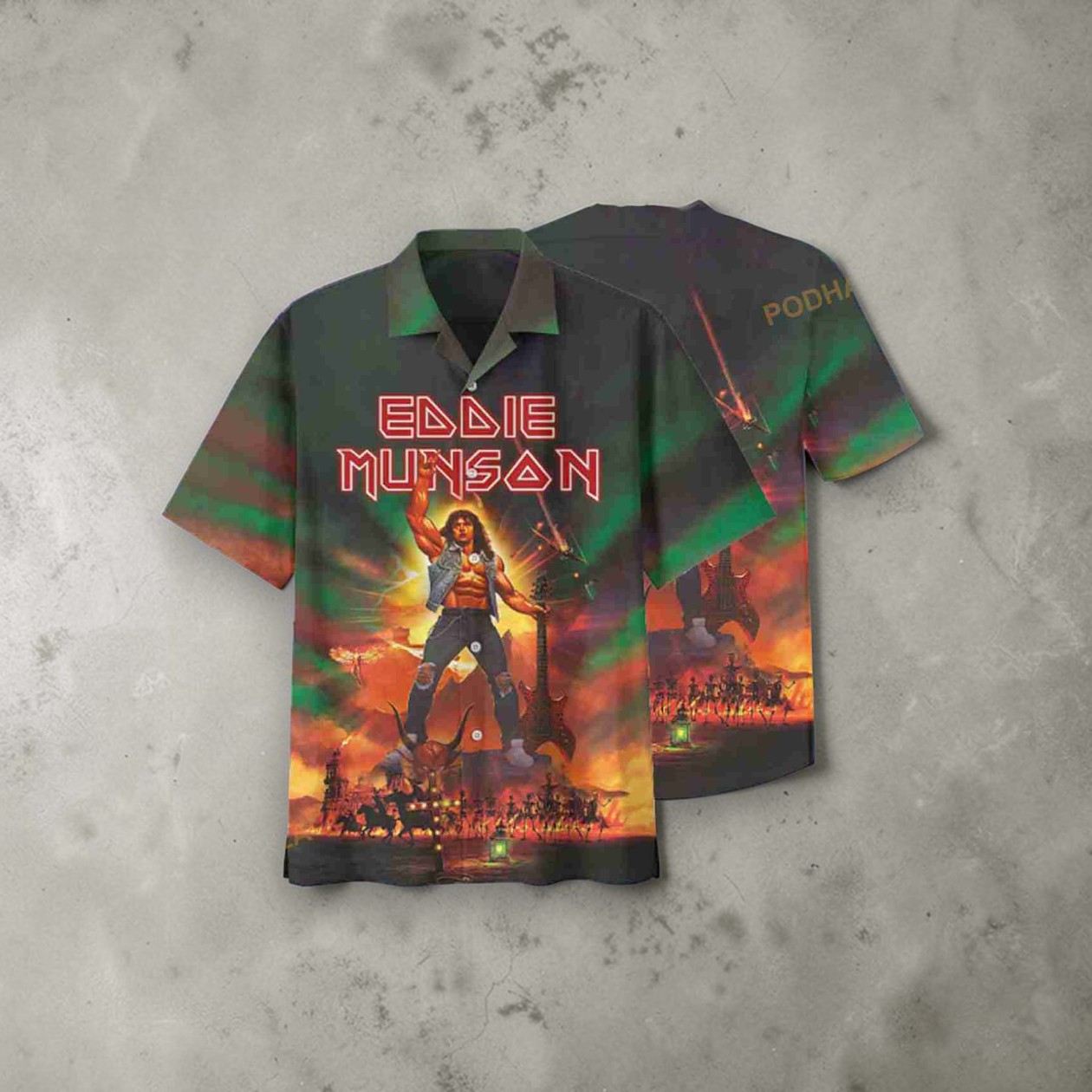 Eddie Munson Rock Metal Dude Stranger Things Hawaii Shirt Eddie Munson Rock Metal Dude Stranger Things Hawaii Shirt