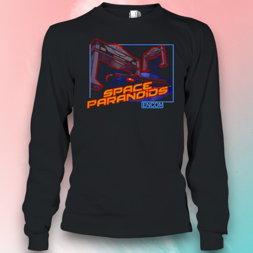 Encom Space Paranoids Game Shirt Encom Space Paranoids Game Shirt