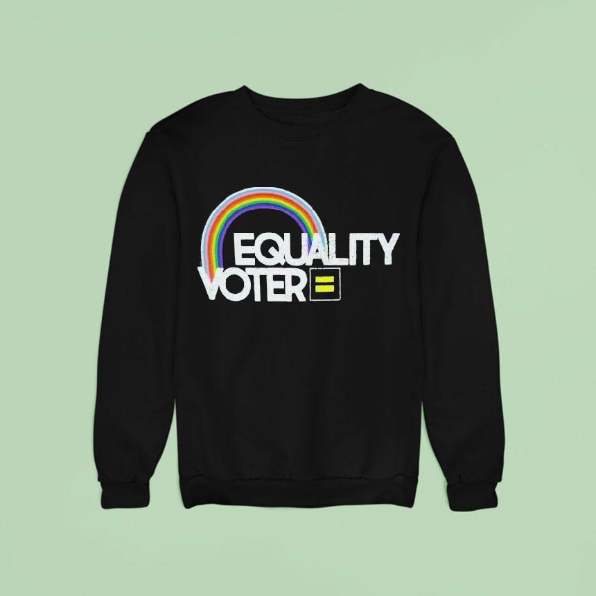 Equality Voter Rainbow Human Rights Campaign Shirt Equality Voter Rainbow Human Rights Campaign Shirt