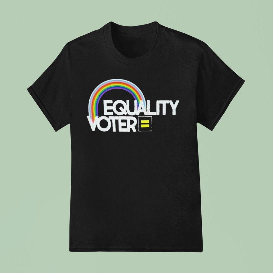 Equality Voter Rainbow Human Rights Campaign Shirt Equality Voter Rainbow Human Rights Campaign Shirt