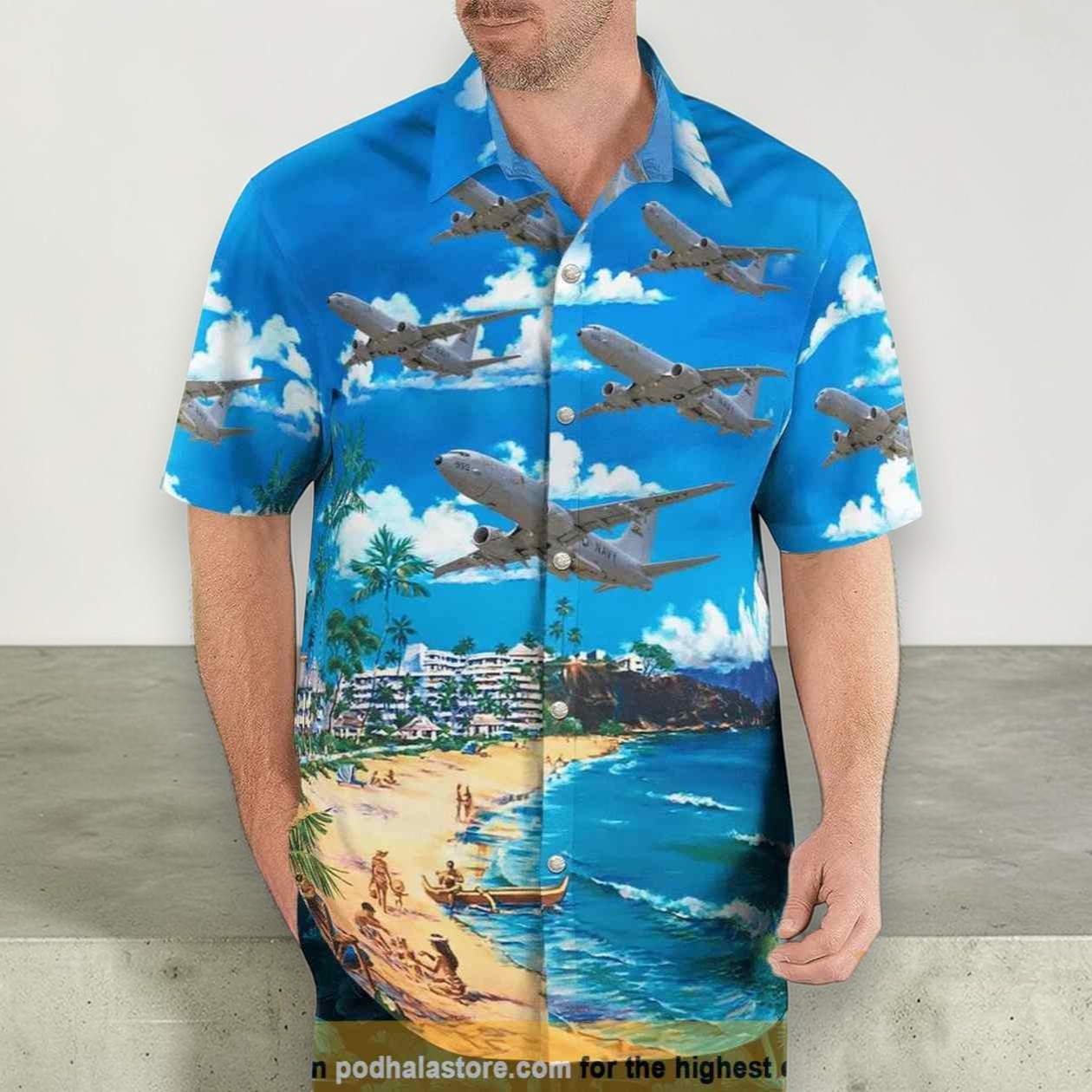 Farnborough International Airshow Boeing P 8a Poseidon Hawaiian Shirt For Men And Women Farnborough International Airshow Boeing P 8a Poseidon Hawaiian Shirt For Men And Women