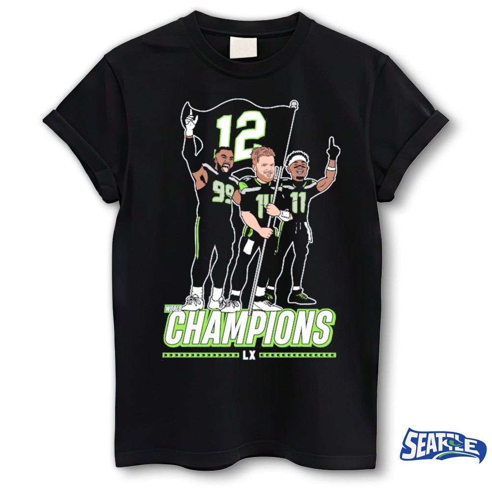 Flag Plant Sam Darnold, Jaxon Smith-Njigba, and Demarcus Lawrence Painting Seattle Seahawks 2025 NFL World Champions LX Shirt Flag Plant Sam Darnold, Jaxon Smith-Njigba, and Demarcus Lawrence Painting Seattle Seahawks 2025 NFL World Champions LX Shirt