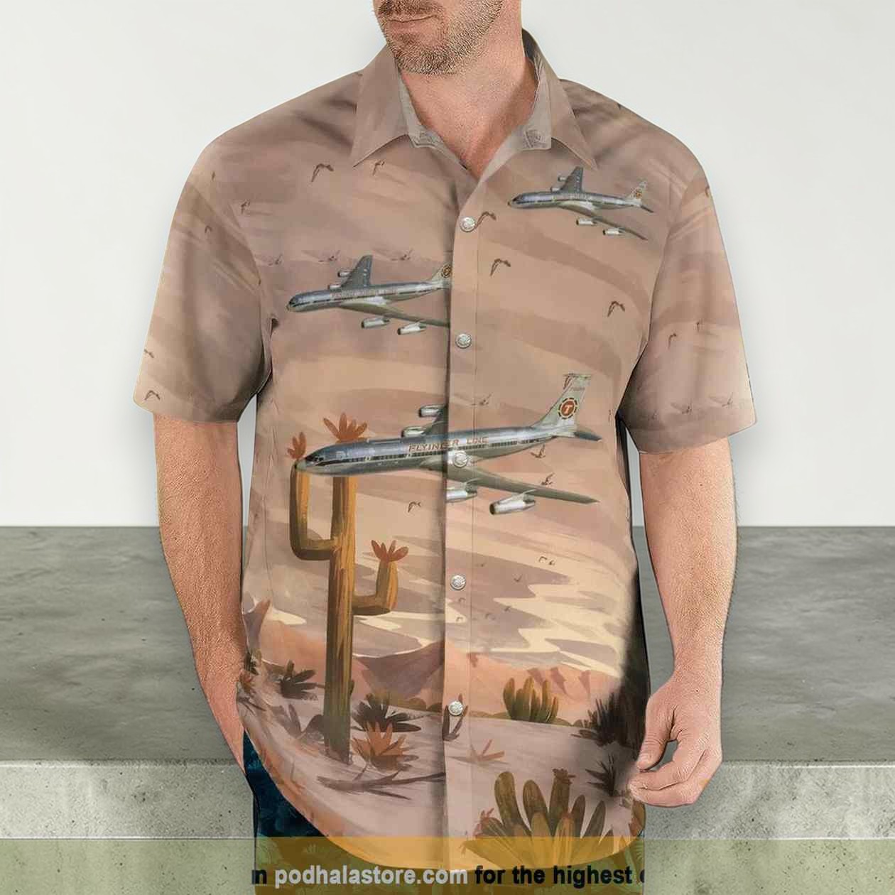 Flying Tiger Line Boeing 707 349c Button Up Hawaiian Shirt Flying Tiger Line Boeing 707 349c Button Up Hawaiian Shirt