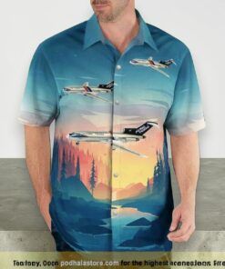 Flying Tiger Line Boeing 727 100 Hawaiian Shirt Outfit