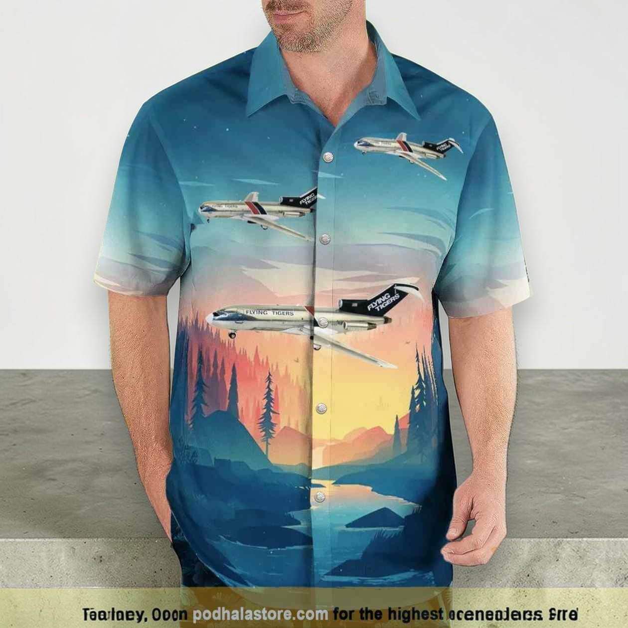 Flying Tiger Line Boeing 727 100 Hawaiian Shirt Outfit Flying Tiger Line Boeing 727 100 Hawaiian Shirt Outfit