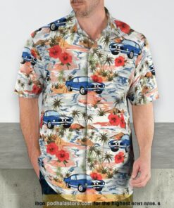 Ford Mustang Hawaiian Beach No.1 3D Funny Hawaiian Shirt
