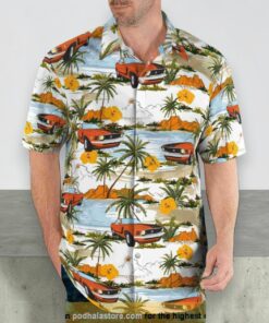 Ford Mustang Hawaiian Beach No.2 3D Funny Hawaiian Shirt