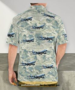 French Air And Space Force Boeing C 135fr Hawaiian Shirt Man French Air And Space Force Boeing C 135fr Hawaiian Shirt Man