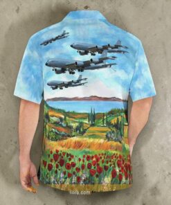 French Air And Space Force Boeing C 135fr Stratolifter Of Groupe De Ravitaillement En Vol 2 91 Bretagne Hawaiian Shirt Man French Air And Space Force Boeing C 135fr Stratolifter Of Groupe De Ravitaillement En Vol 2 91 Bretagne Hawaiian Shirt Man