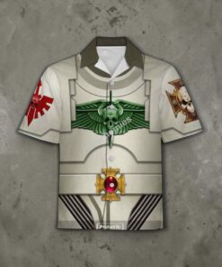 GearHomies Unisex Funny Hawaiian Shirt Terminator Armor Blood Angels 3D Costumes