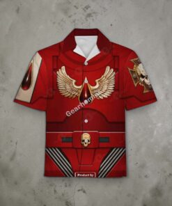 GearHomies Unisex Funny Hawaiian Shirt Terminator Armor Flesh Tearers 3D Costumes
