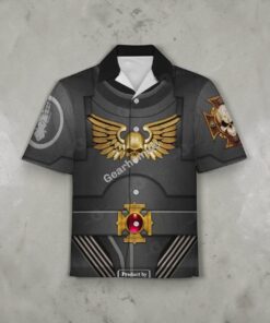 GearHomies Unisex Funny Hawaiian Shirt Terminator Armor Iron Hands 3D Costumes