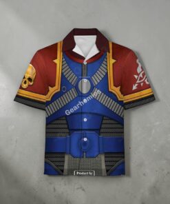 Gearhomies Unisex Funny Hawaiian Shirt The Scourged Warband Colour Scheme 3D Costumes