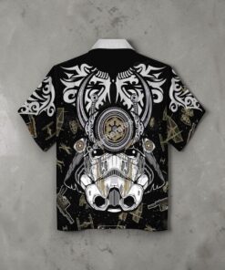 GearHomies Unisex Funny Hawaiian Shirt Trooper Samurai 3D Apparel