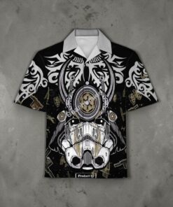 GearHomies Unisex Funny Hawaiian Shirt Trooper Samurai 3D Apparel GearHomies Unisex Funny Hawaiian Shirt Trooper Samurai 3D Apparel
