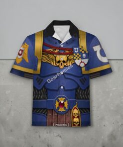 GearHomies Unisex Funny Hawaiian Shirt Ultramarines Captain 3D Costumes