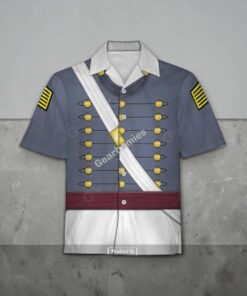 Gearhomies Unisex Funny Hawaiian Shirt US Army – West Point Cadet 1860s Historical 3D Apparel