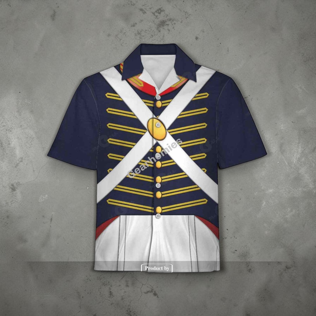 Gearhomies Unisex Funny Hawaiian Shirt War of 1812 1812 1815 US Army Historical 3D Apparel Gearhomies Unisex Funny Hawaiian Shirt War of 1812 1812 1815 US Army Historical 3D Apparel