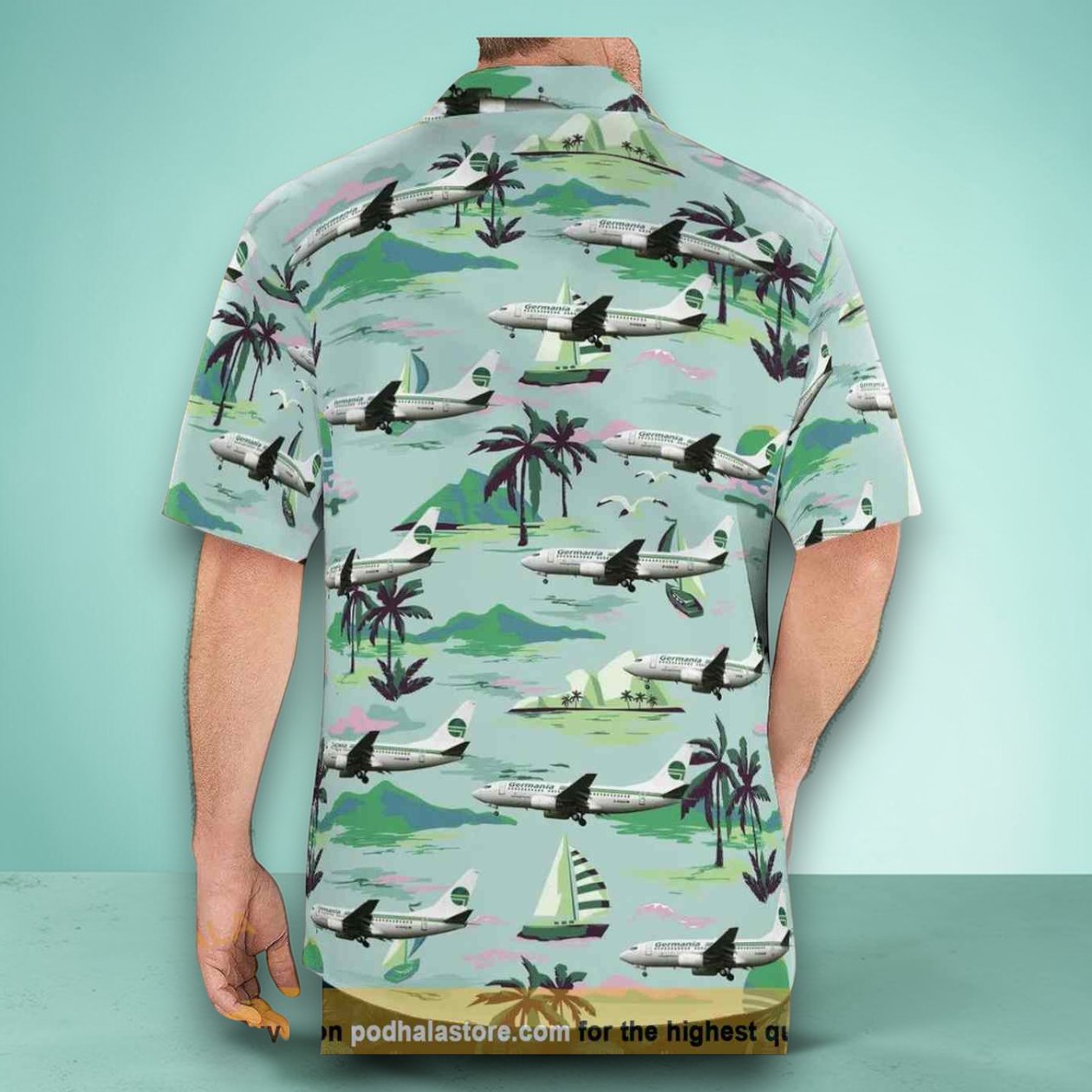 Germania (airline) Boeing 737 700 Hawaiian Shirt Germania (airline) Boeing 737 700 Hawaiian Shirt