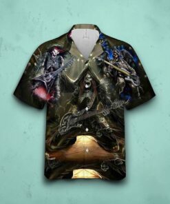 Get High With Music Unisex Short Short sleeve Rock Music Hawaiian Shirt
