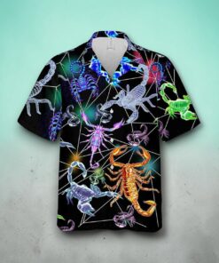 Glowing Scorpion Summber Hot Movie Unisex Hawaiian Shirt