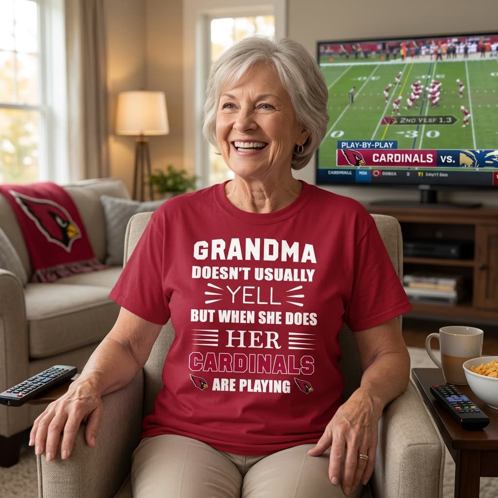 Grandma Doesn't Usually Yell Arizona Cardinals Unisex Shirt Grandma Doesn't Usually Yell Arizona Cardinals Unisex Shirt