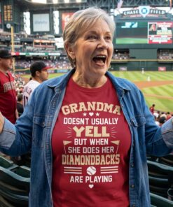Grandma Doesn’t Usually Yell Arizona Diamondbacks Unisex Shirt 1