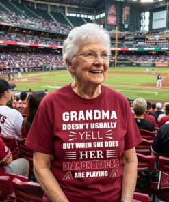 Grandma Doesn’t Usually Yell Arizona Diamondbacks Unisex Shirt