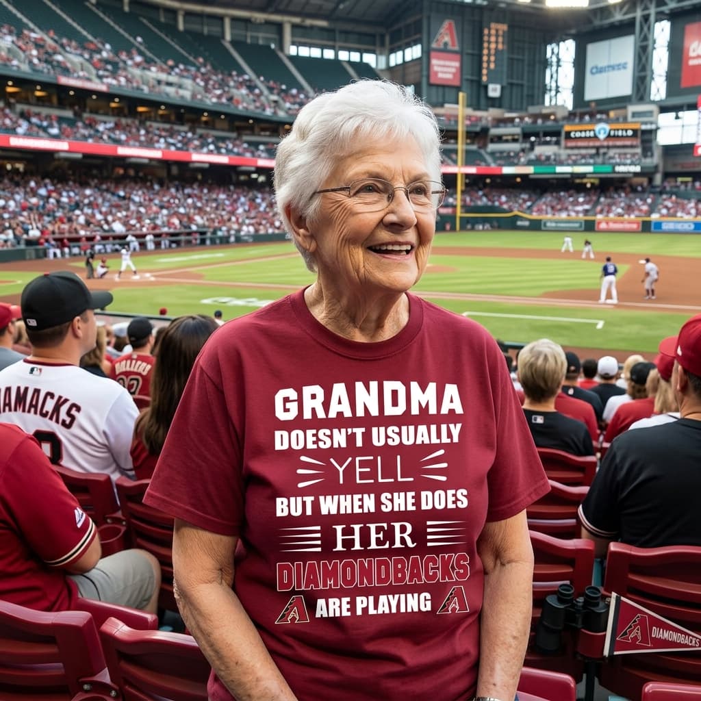 Grandma Doesn't Usually Yell Arizona Diamondbacks Unisex Shirt Grandma Doesn't Usually Yell Arizona Diamondbacks Unisex Shirt