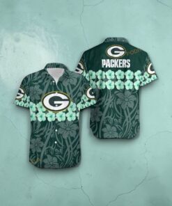 Green Bay Packers Flower And Logo Hawaii Shirt Summer Collections, Green Bay Packers Apparel