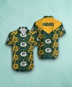 Green Bay Packers Flowers Trending Hawaii Shirt Summer Collection, Green Bay Packers Gifts