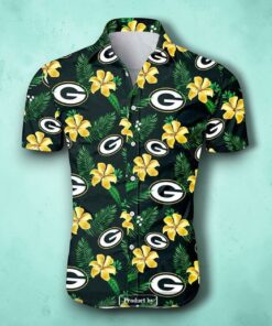 Green Bay Packers Hawaiian Aloha Shirt For Hot Fans, Green Bay Packers Apparel
