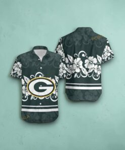 Green Bay Packers Hibiscus Flowers Hawaii Shirt Summer Collections, Packers Unique Gifts