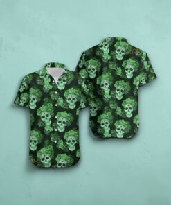 Green Bay Packers Mystery Skull And Flower Hawaii Shirt Summer Collections, Green Bay Packers Gear