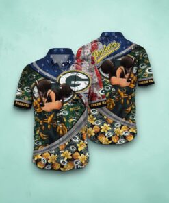 Green Bay Packers NFL aloha Shirt Vintage Hawaiian Shirt, Green Bay Packers Gifts