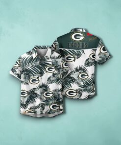 Green Bay Packers NFL Palm Leaves Hot Summer Collection Funny 3D NFL Hawaiian Shirt, Green Bay Packers Apparel