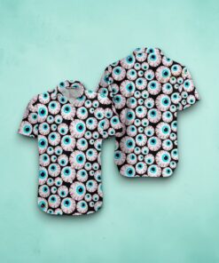 Halloween Creepy Eyeballs Hawaiian Shirt