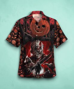 Halloween Horror Michael Myers 3D Funny Hawaiian Shirt