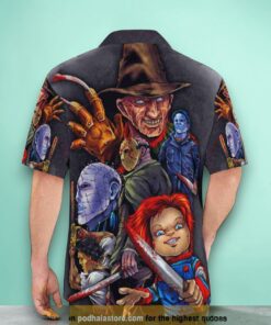 Halloween Horror Night Movies 3D Funny Hawaiian Shirt