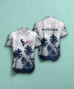 Houston Texans Coconut Trees NFL Gift For Fan Hawaiian Graphic Print Shirt, Texans Gear