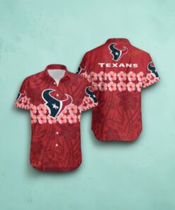 Houston Texans Flower And Logo Hawaii Shirt Summer Collections, Houston Texans Merch
