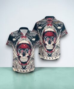 Houston Texans Skull NFL Gift For Fan Hawaii Shirt Summer Collections, Houston Texans Fan Shirt