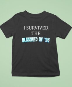 I Survived The Blizzard Of 2026 Frozen Snow Storm Shirt