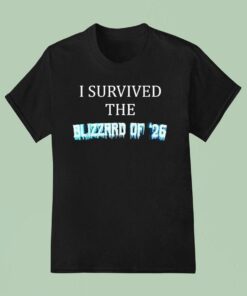 I Survived The Blizzard Of 2026 Frozen Snow Storm Shirt