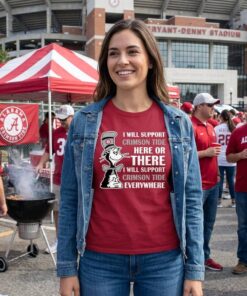 I Will Support Everywhere Alabama Crimson Tide Unisex Shirt