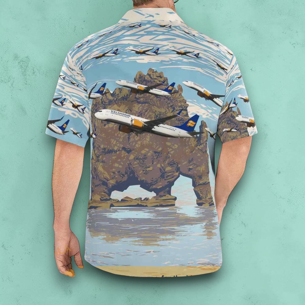 Icelandair Boeing 737 Max 8 Hawaiian Shirt Outfit Icelandair Boeing 737 Max 8 Hawaiian Shirt Outfit