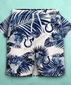 Indianapolis Colts NFL Palm Leaves Hot Summer Collection Funny 3D NFL Hawaiian Shirt, Colts Shirt