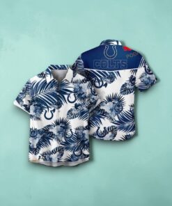Indianapolis Colts NFL Palm Leaves Hot Summer Collection Funny 3D NFL Hawaiian Shirt, Colts Shirt