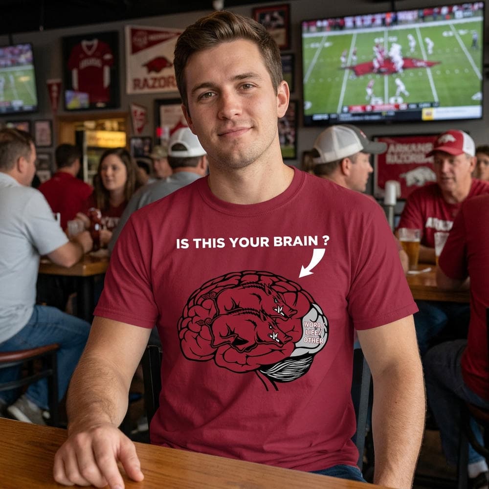 Is This Your Brain Arkansas Razorbacks Unisex Shirt Is This Your Brain Arkansas Razorbacks Unisex Shirt